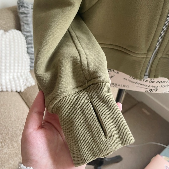 Lululemon Scuba Oversized Full Zip Hoodie - Bronze Green - Picture 7 of 12